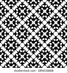 Black and white texture. Abstract seamless geometric pattern.