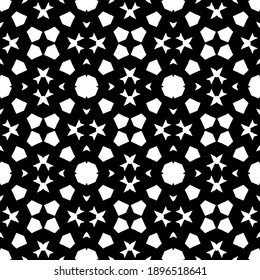 Textura en blanco y negro. Resumen de un patrón geométrico sin fisuras.