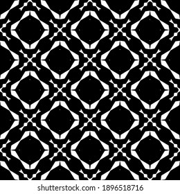 Black and white texture. Abstract seamless geometric pattern.