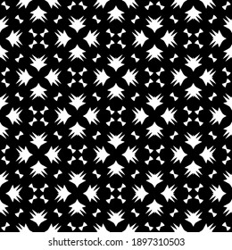 Schwarz-Weiß-Textur. Abstraktes, nahtloses geometrisches Muster.