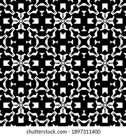 Textura en blanco y negro. Resumen de un patrón geométrico sin fisuras.