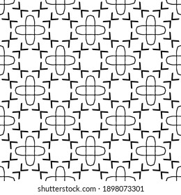 Textura en blanco y negro. Resumen de un patrón geométrico sin fisuras.