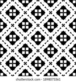 Schwarz-Weiß-Textur. Abstraktes, nahtloses geometrisches Muster.