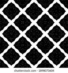 Black and white texture. Abstract seamless geometric pattern.