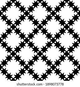 Black and white texture. Abstract seamless geometric pattern.