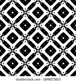 Textura en blanco y negro. Resumen de un patrón geométrico sin fisuras.
