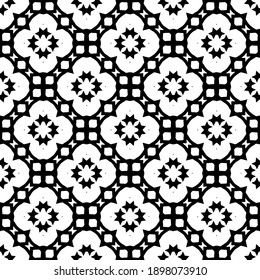 Textura en blanco y negro. Resumen de un patrón geométrico sin fisuras.