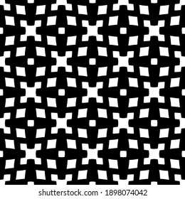 Schwarz-Weiß-Textur. Abstraktes, nahtloses geometrisches Muster.