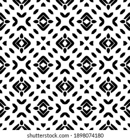 Schwarz-Weiß-Textur. Abstraktes, nahtloses geometrisches Muster.