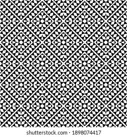 Textura en blanco y negro. Resumen de un patrón geométrico sin fisuras.
