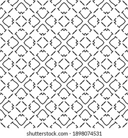 Black and white texture. Abstract seamless geometric pattern.