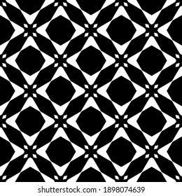 Black and white texture. Abstract seamless geometric pattern.