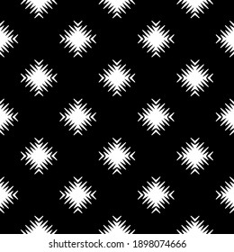 Black and white texture. Abstract seamless geometric pattern.