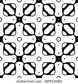 Black and white texture. Abstract seamless geometric pattern.