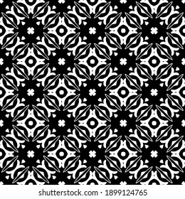 Schwarz-Weiß-Textur. Abstraktes, nahtloses geometrisches Muster.