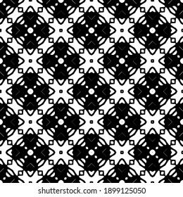 Schwarz-Weiß-Textur. Abstraktes, nahtloses geometrisches Muster.