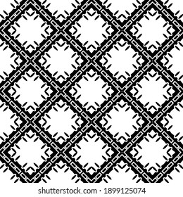 Schwarz-Weiß-Textur. Abstraktes, nahtloses geometrisches Muster.