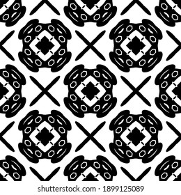 Textura en blanco y negro. Resumen de un patrón geométrico sin fisuras.