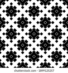 Black and white texture. Abstract seamless geometric pattern.