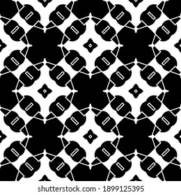 Schwarz-Weiß-Textur. Abstraktes, nahtloses geometrisches Muster.