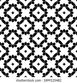 Black and white texture. Abstract seamless geometric pattern.