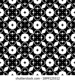 Textura en blanco y negro. Resumen de un patrón geométrico sin fisuras.