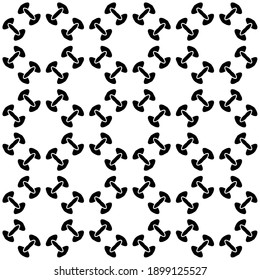 Black and white texture. Abstract seamless geometric pattern.