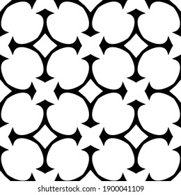 Black and white texture. Abstract seamless geometric pattern.