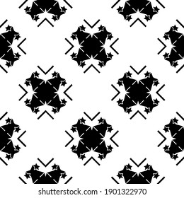 Textura en blanco y negro. Resumen de un patrón geométrico sin fisuras.