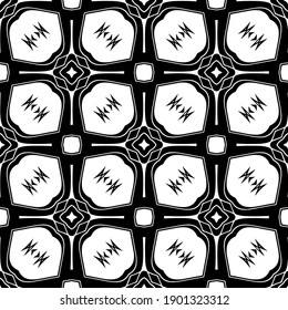Textura en blanco y negro. Resumen de un patrón geométrico sin fisuras.
