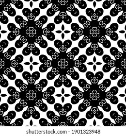 Textura en blanco y negro. Resumen de un patrón geométrico sin fisuras.