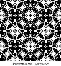 
Black and white texture. Abstract seamless geometric pattern.