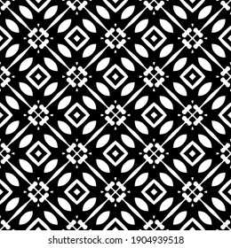 
Schwarz-Weiß-Textur. Abstraktes, nahtloses geometrisches Muster.