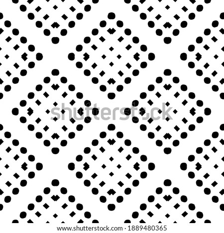  Black and white texture. Abstract seamless geometric pattern. 
