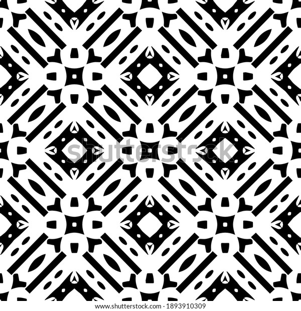 Black White Texture Abstract Seamless Geometric Stock Vector (Royalty ...