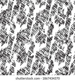 Schwarz-Weiß-Textur, Hintergrund. Abstrakter, schmutziger Designvektor.
