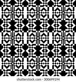 Black and white texture background - seamless pattern, vector graphics