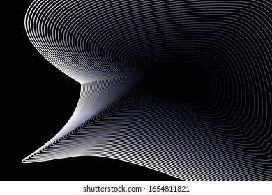 Elementos de textura en blanco y negro. Hipnosis mitad tono arte psicodélico