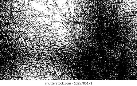 Black and white texture of grunge. Abstract vector monochrome background of dots, lines, dust, spots, chips