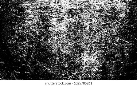 Black and white texture of grunge. Abstract vector monochrome background of dots, lines, dust, spots, chips