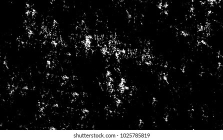 Black and white texture of grunge. Abstract vector monochrome background of dots, lines, dust, spots, chips