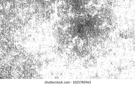 Black and white texture of grunge. Abstract vector monochrome background of dots, lines, dust, spots, chips