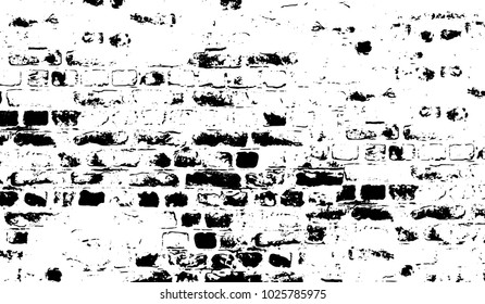 Black and white texture of grunge. Abstract vector monochrome background of dots, lines, dust, spots, chips