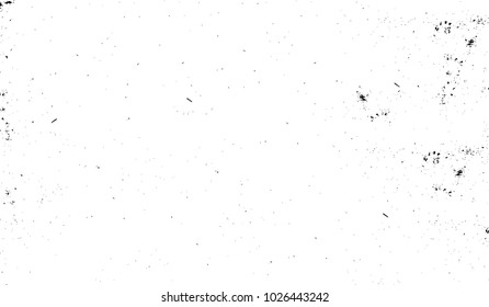 Black and white texture of grunge. Abstract vector monochrome background of dots, lines, dust, spots, chips