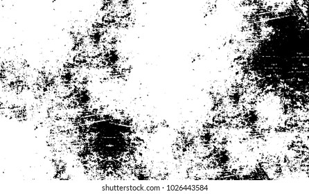 Black and white texture of grunge. Abstract vector monochrome background of dots, lines, dust, spots, chips