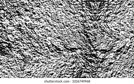 Black and white texture of grunge. Abstract vector monochrome background of dots, lines, dust, spots, chips