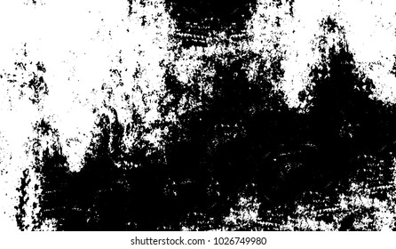 Black and white texture of grunge. Abstract vector monochrome background of dots, lines, dust, spots, chips