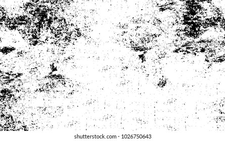 Black and white texture of grunge. Abstract vector monochrome background of dots, lines, dust, spots, chips