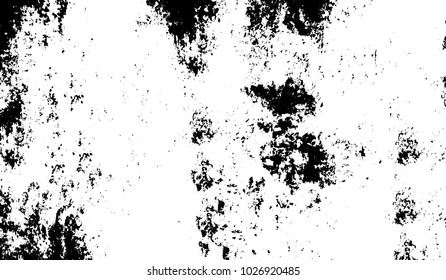 Black and white texture of grunge. Abstract vector monochrome background of dots, lines, dust, spots, chips