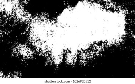 Black and white texture of grunge. Abstract vector monochrome background of dots, lines, dust, spots, chips